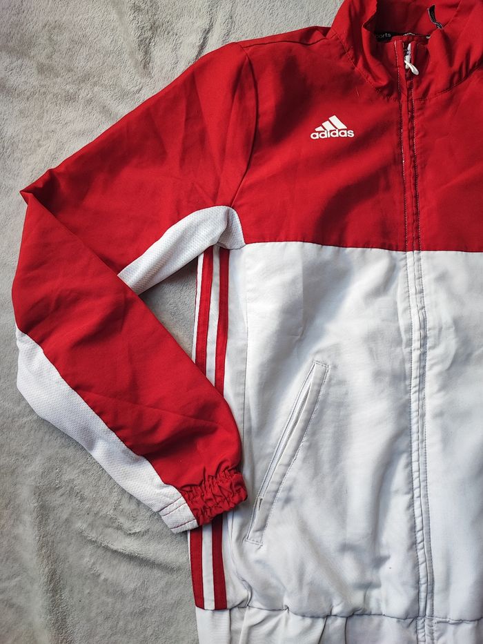 Track Suit Adidas rétro rouge et blanc XS 2016 - photo numéro 2