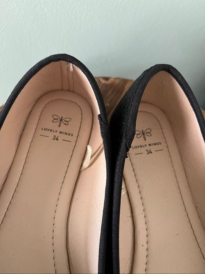 Ballerines noir paillettes 34 - photo numéro 3