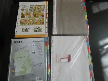 LOT DE 4 PAQUETS D'INTERCALAIRES - GRAND FORMAT - n°50