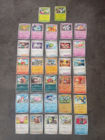 Lot 32 Cartes Pokémon Écarlate Et Violet Sans Doubles
