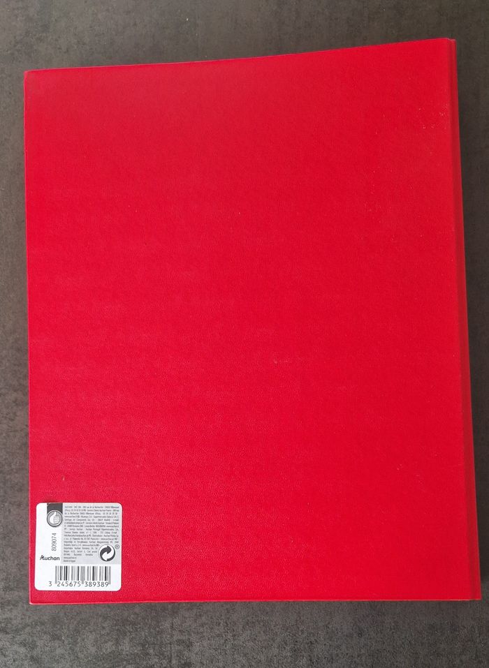 Classeur A4 rouge comme NEUF + 50 pochettes transparentes Exc. état à NEUVES - photo numéro 5