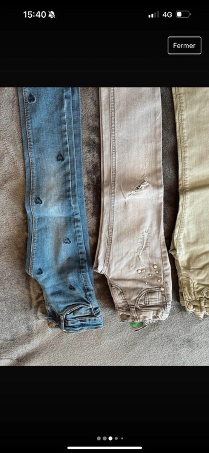 Lot pantalon fille - photo numéro 3