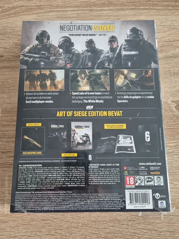 Tom Clancy's Rainbow Six : Siège - Edition Collector l'Art du Siège Version PC NL - photo numéro 2