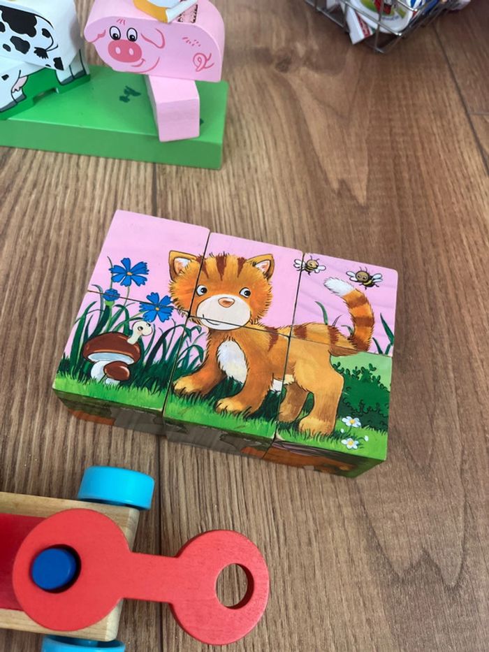 Lot Jouet en bois bébé motricité fine - photo numéro 3