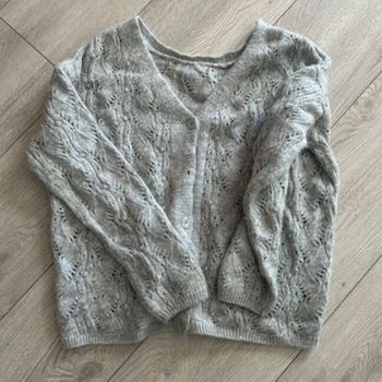Pull gris femme
