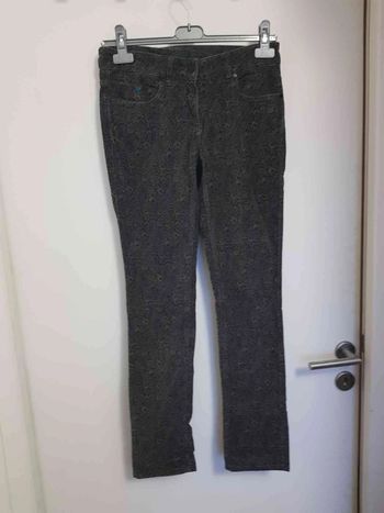 Jean imprimé velour taille 36