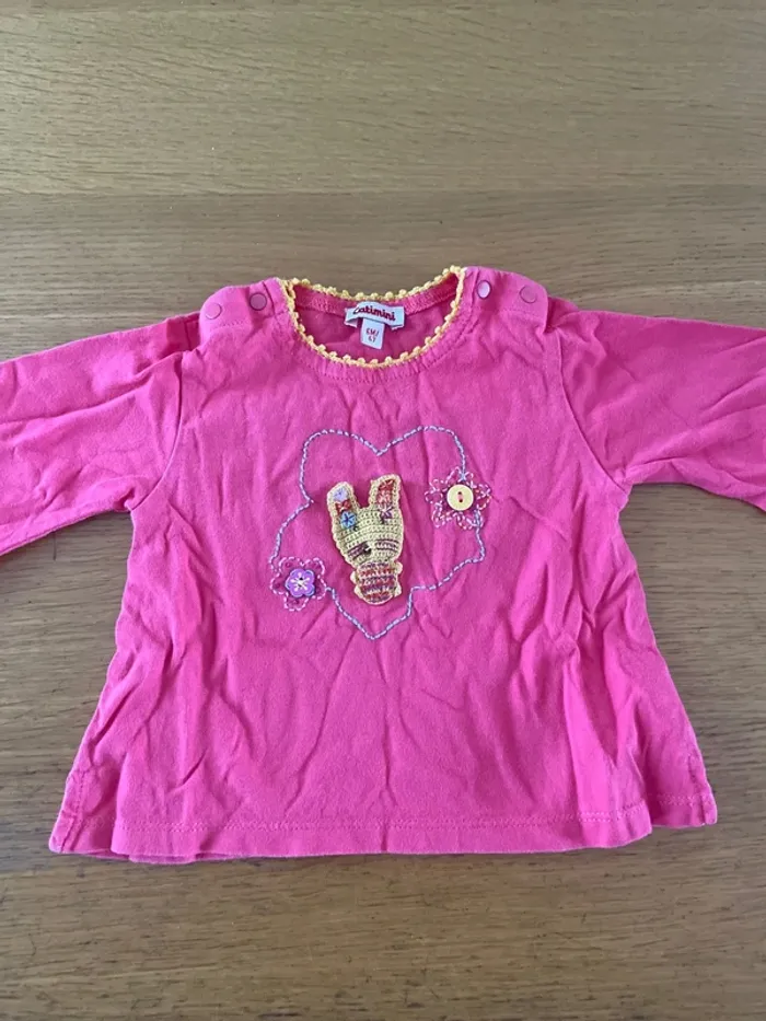 T-shirt manches longues 6 mois catimini