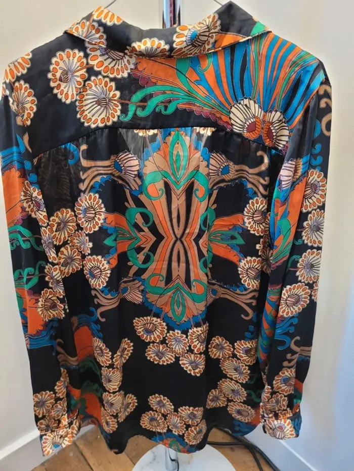 Chemises noir à motifs colorés - Promod - photo numéro 5