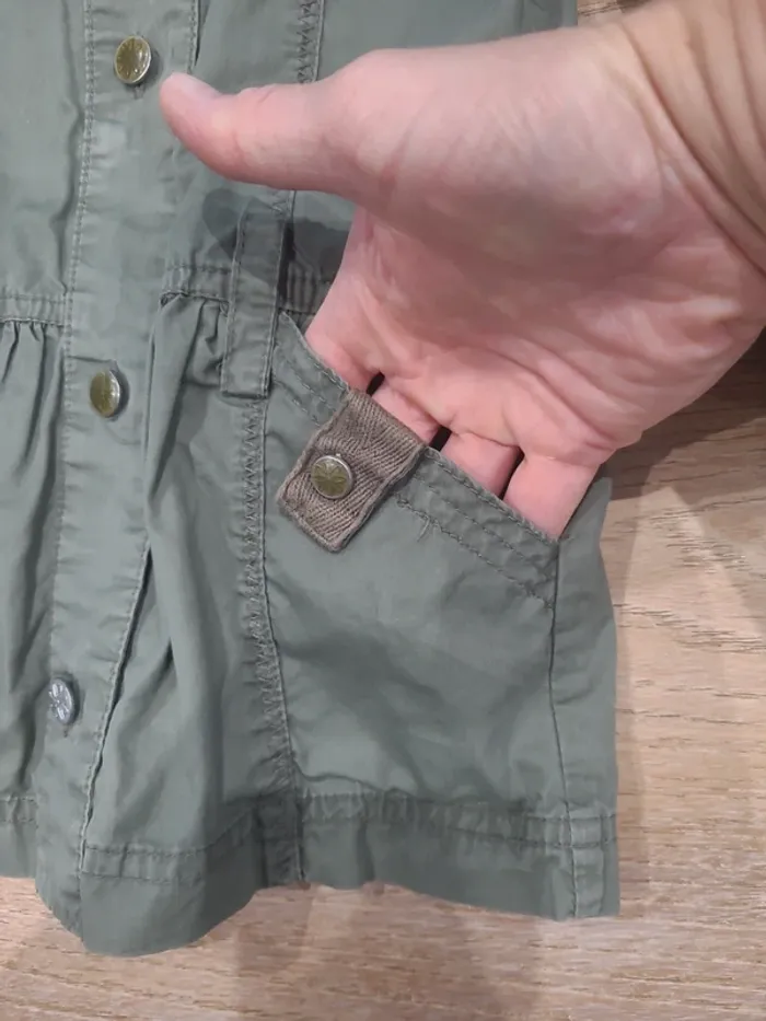 Veste légère style militaire okaidi 6ans fille - photo numéro 4