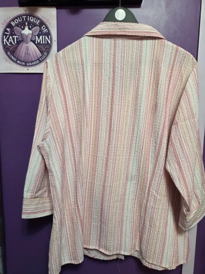 Chemise manches 3/4 T52 Fashion plus - photo numéro 4
