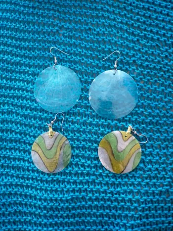 Lot 2 paires de boucles d'oreille