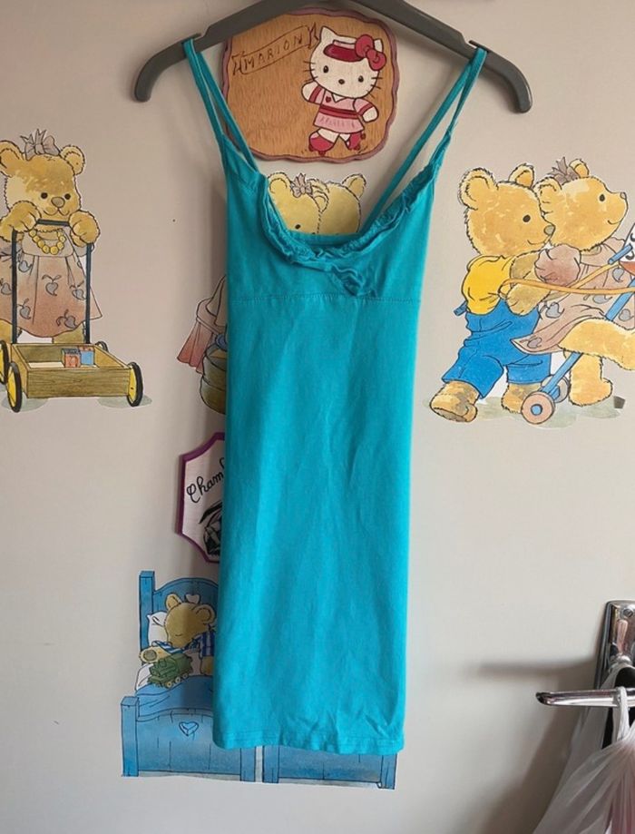 Robe bleue, taille 5 ans, marque Miss Pampa.