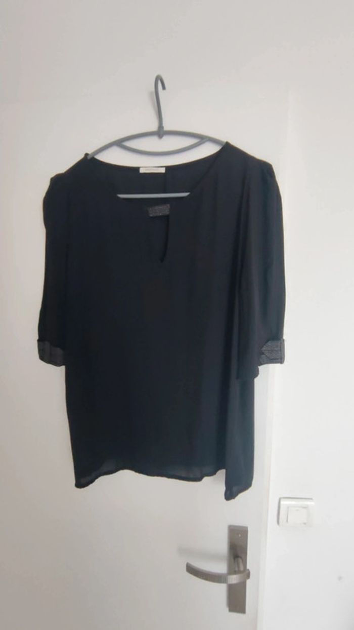 Blouse femme noir taille 42 Promod - photo numéro 6