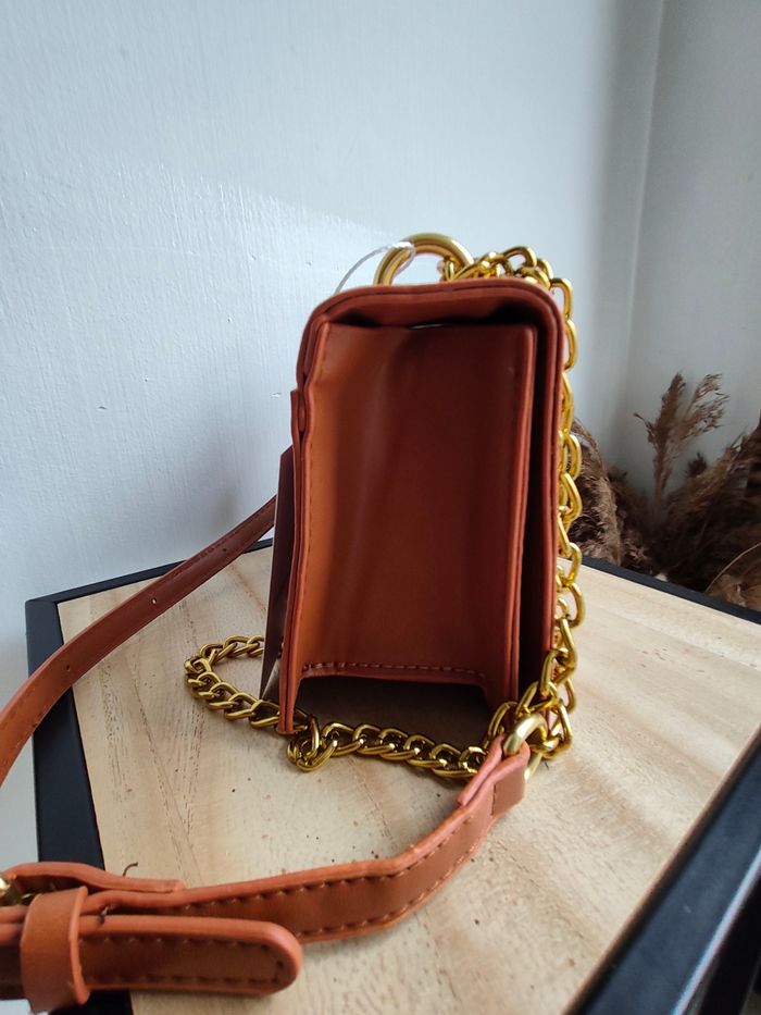 Sac Bandoulière brodé cognac - photo numéro 3