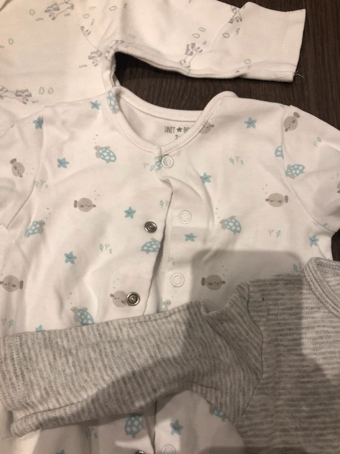 Lot 3 pyjamas Unit Baby 9 mois - photo numéro 3