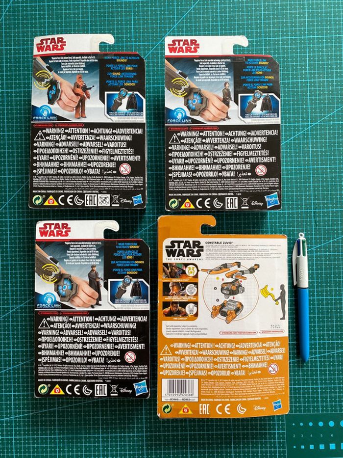 Lot 4 Figurines Star Wars Last Jedi - Chewbacca Jin Zuvio Canto - Hasbro 2017 - Disney - photo numéro 2