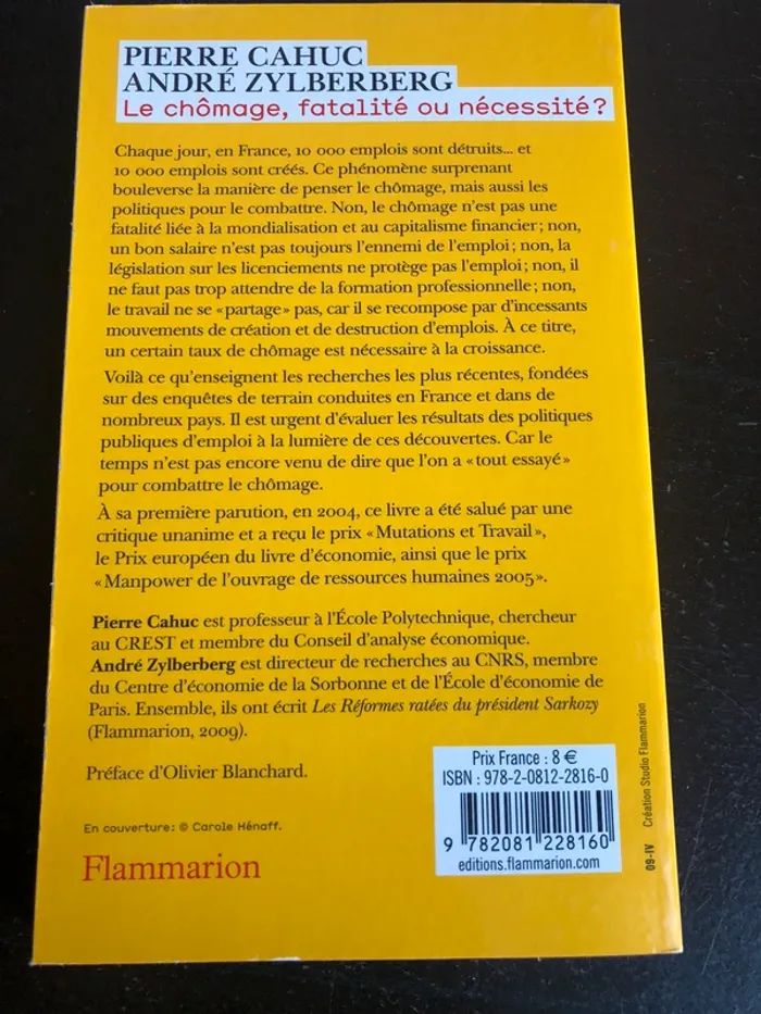 Livre « Le chômage fatalité ou nécessité » - photo numéro 2