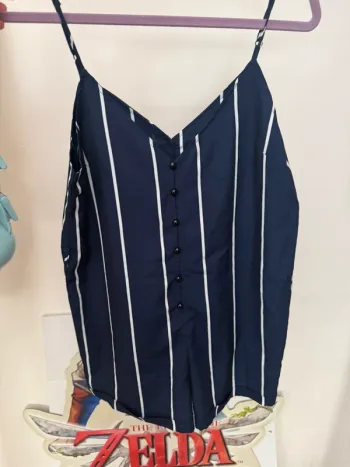 Combo short rayée