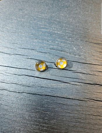Boucles d'oreilles Chrono artisanale (pinces)