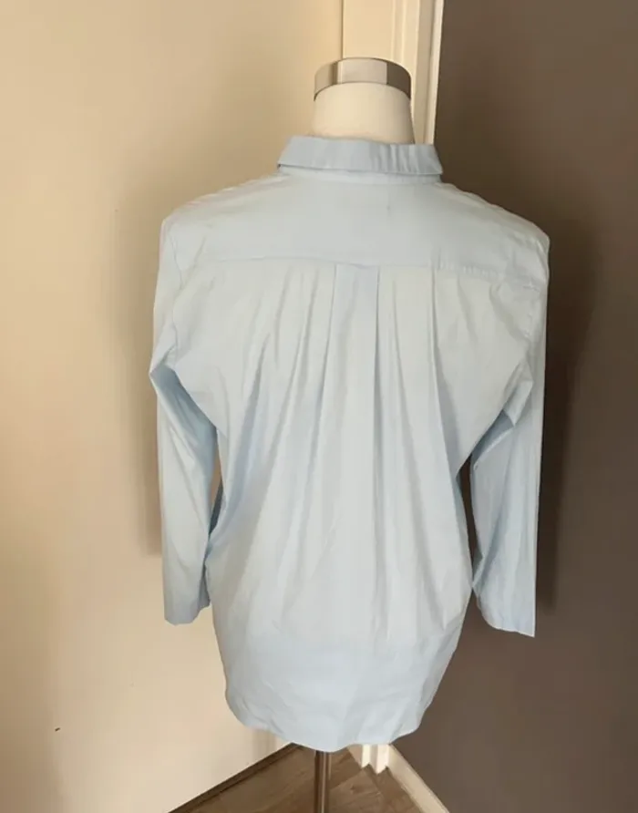 Cos blouse, haut chemise bleu claire femme,  taille 38 - photo numéro 4