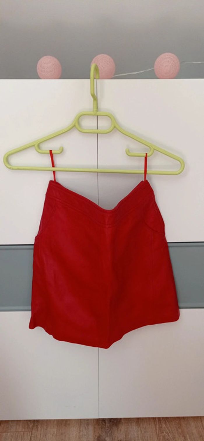 Jupe en cuir femme taille 36