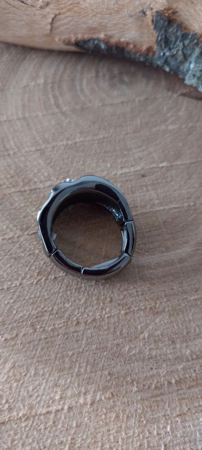 Bague élastique Bohm et cristal - photo numéro 4