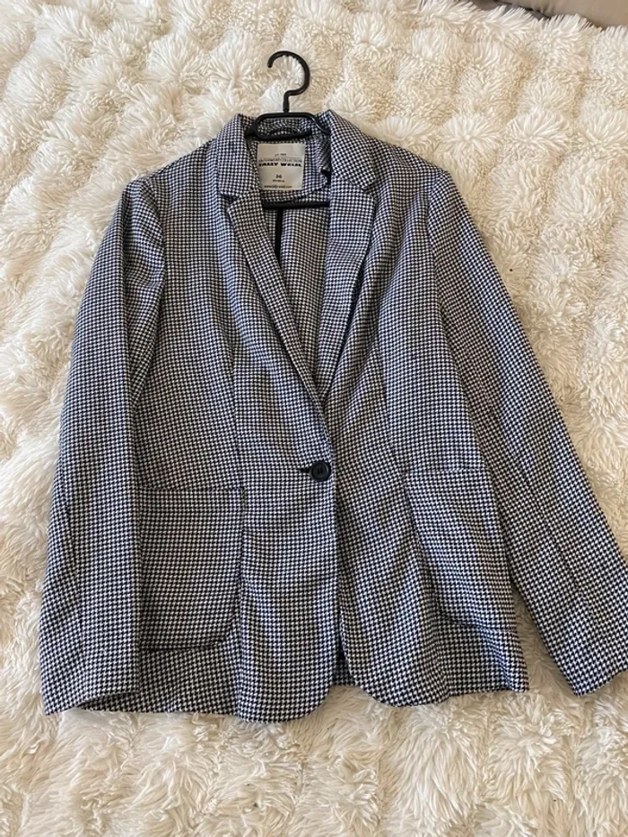 Blazer motif pied de poule taille 36