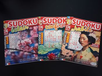Lot 3 magazines sudoku