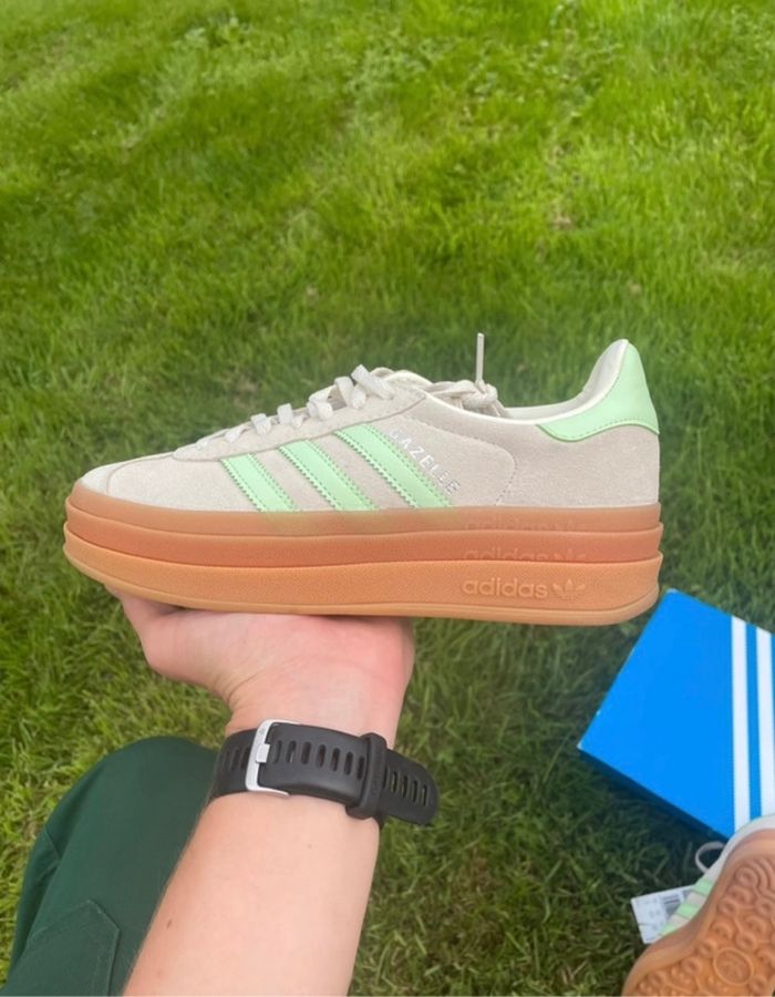Adidas Gazelle Semi Green Spark Cream White - 37 1/3 - photo numéro 4