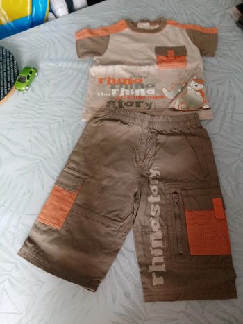 Ensemble tee shirt short Plus 18 mois