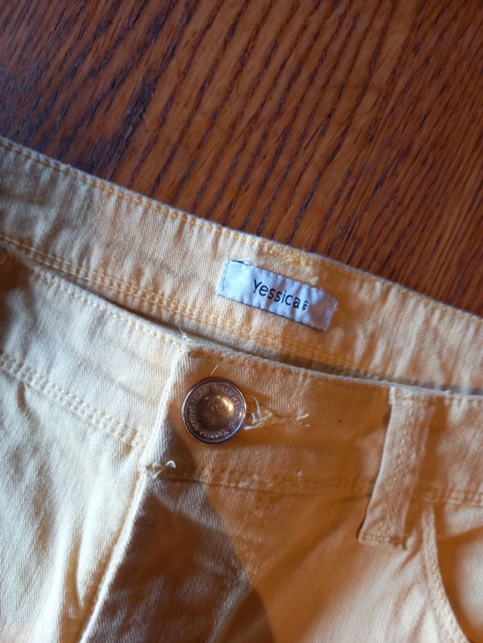 Pantalon jaune paille - photo numéro 2
