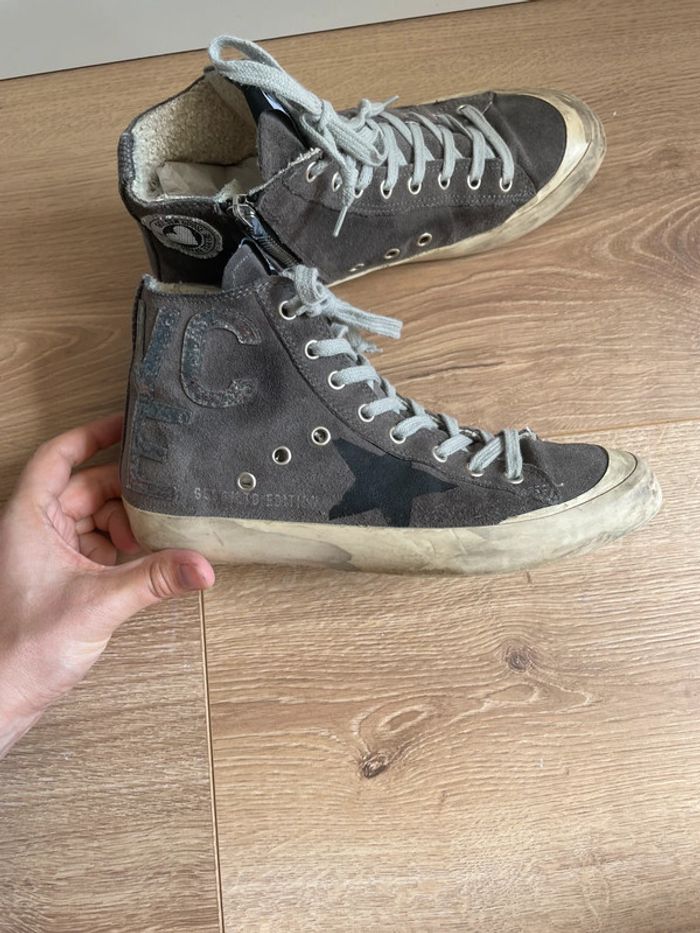 Baskets montantes grises Golden Goose - photo numéro 5