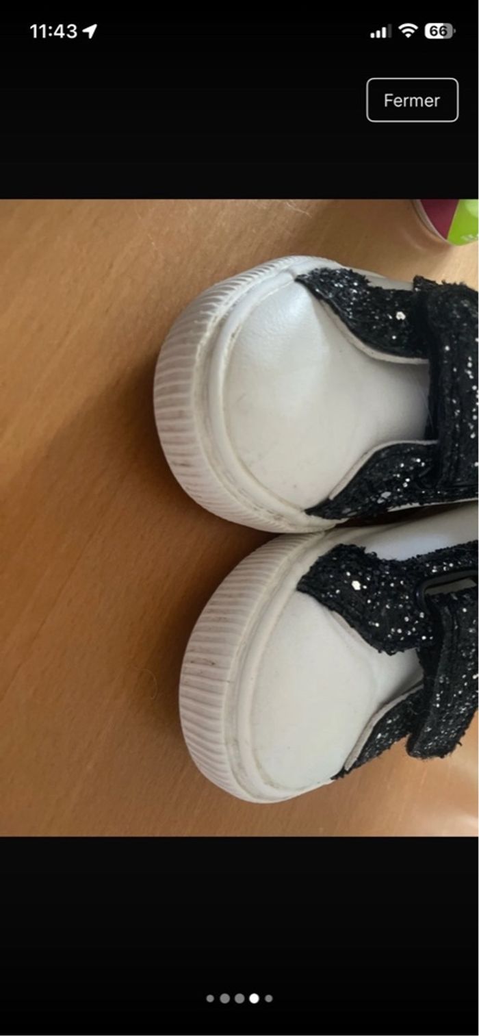 Basket blanche et noir - photo numéro 2