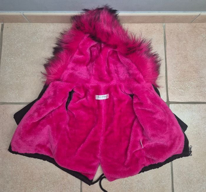 Manteau fausse fourrure doux et chaud - photo numéro 2