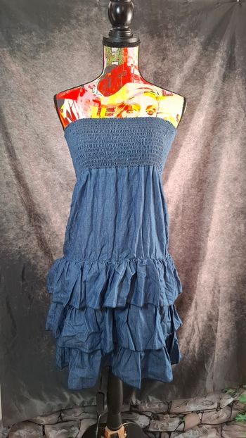 Robe bustier jean bohème