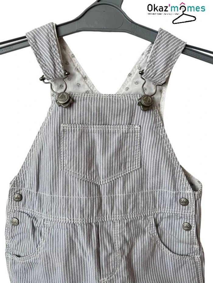 Salopette courte d’été rayée - Petit Bateau 6 mois (67cm) - photo numéro 2