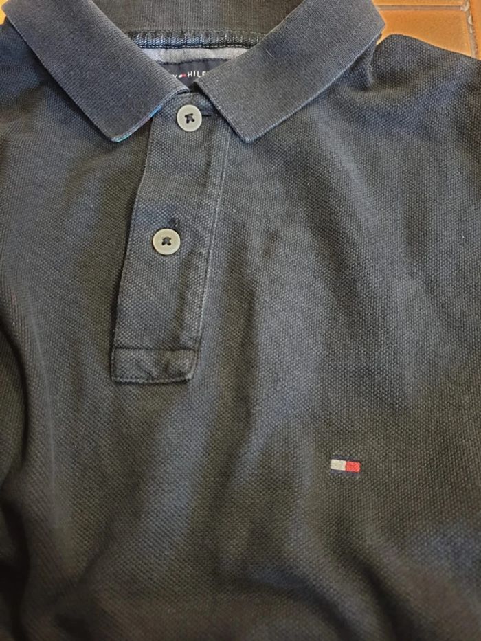 Polo homme Tommy Hilfiger S slim fit bleu marine - photo numéro 5