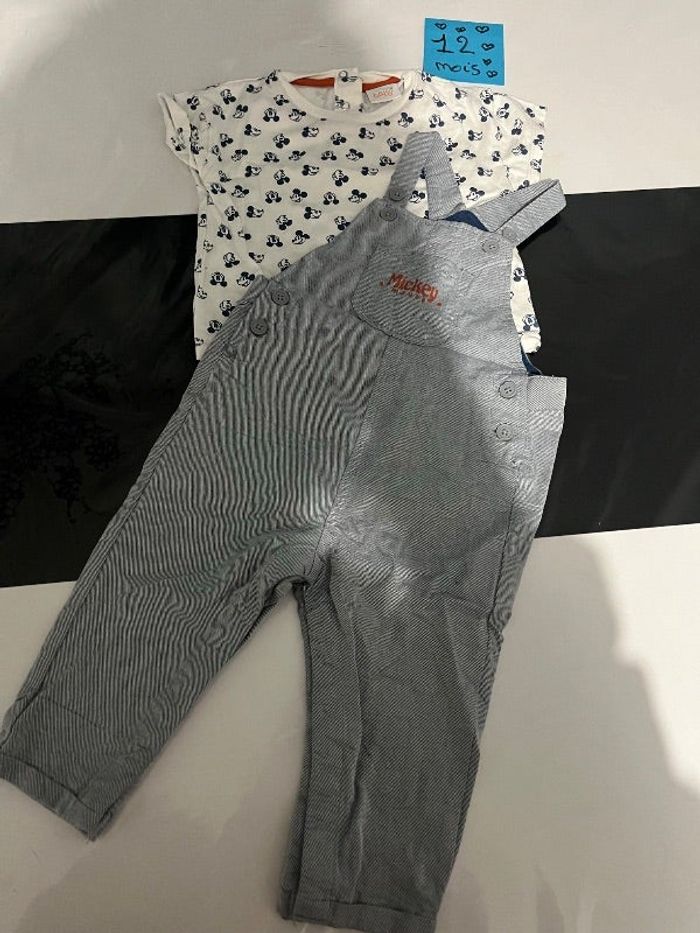 Ensemble salopette Mickey