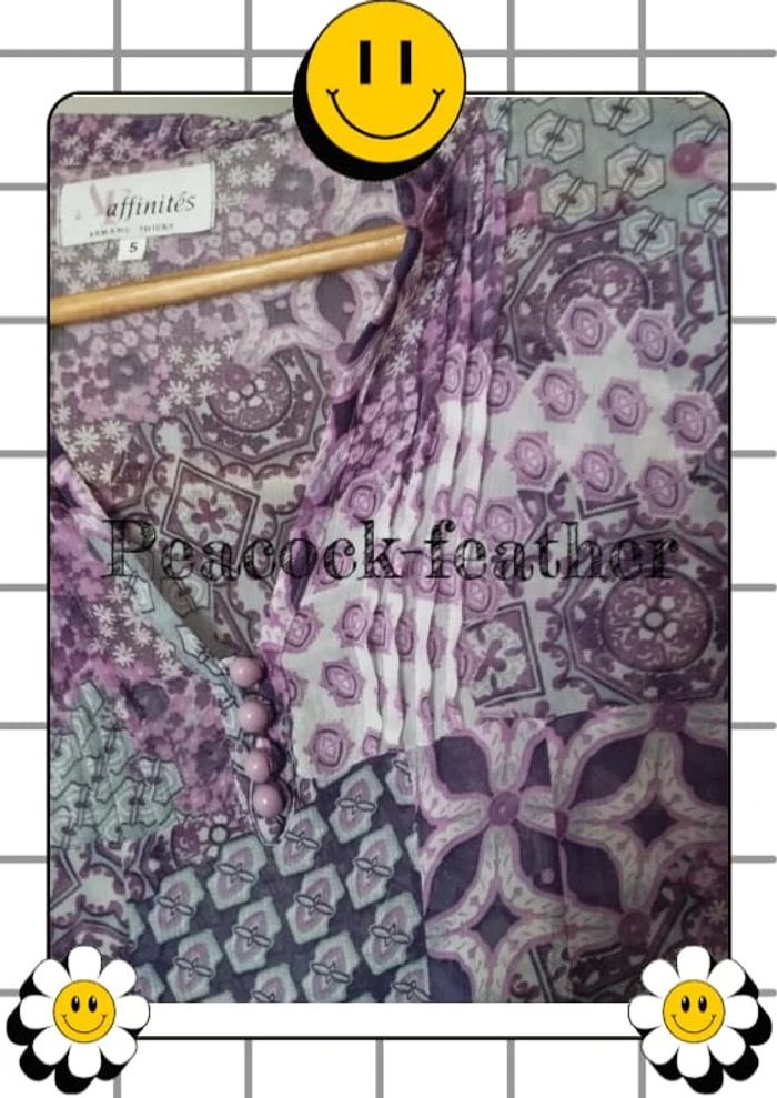 Blouse violette transparente T5 3/4 - photo numéro 7