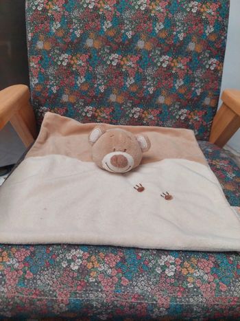 #12 Doukidou - doudou plat ours beige