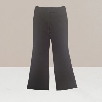 Pantalon jambes larges en toile taille 36