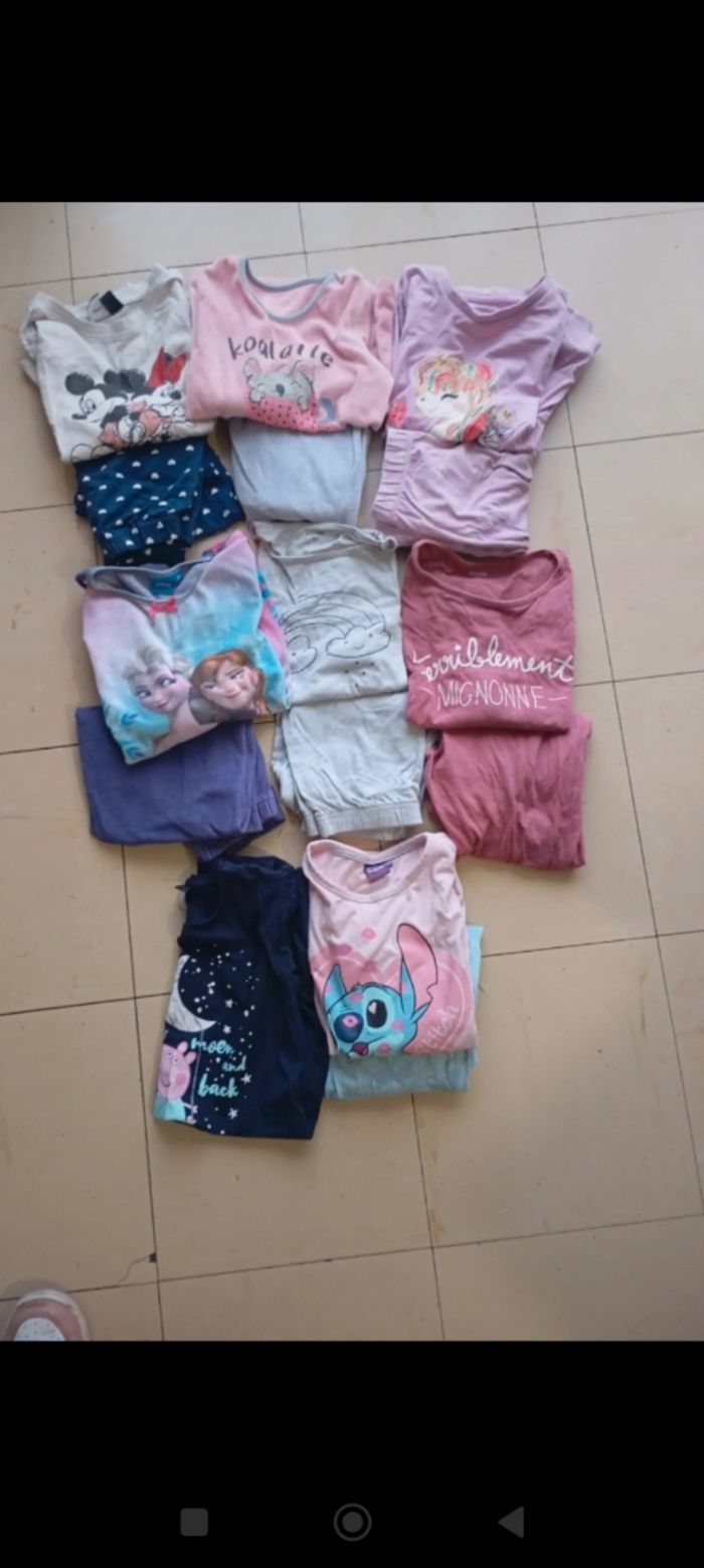 Lot de 8 pyjamas fille