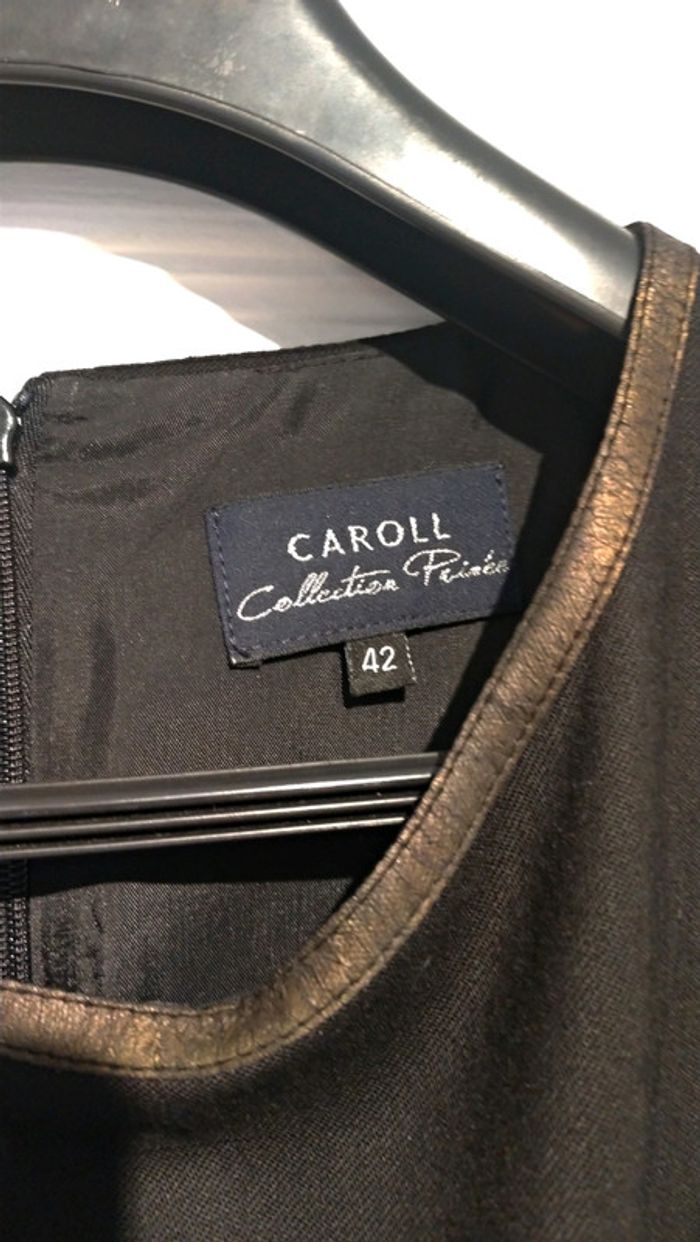 Robe noire Caroll avec poches 95% laine - photo numéro 3
