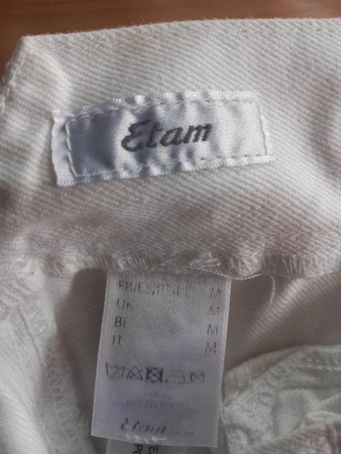 Short denin blanc. Etam. Taille M. - photo numéro 3