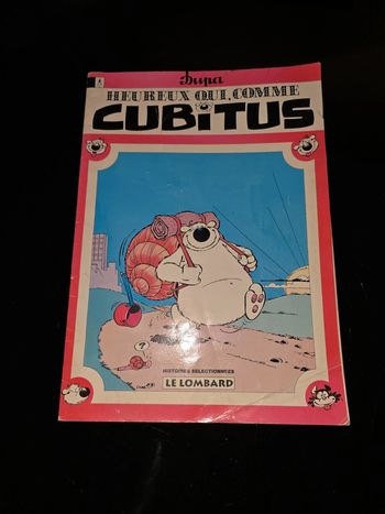 Livre vintage Heureux qui comme Cubitus, éditions Dupa
