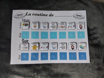 Ma routine du matin et soir pour garçon