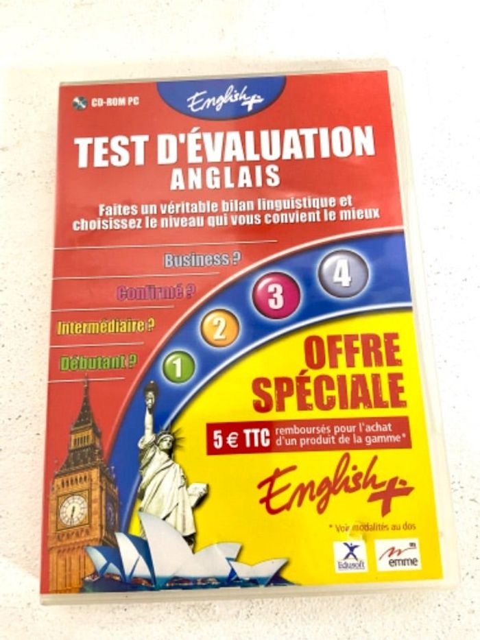 Cd rom’Test d’évaluation anglais