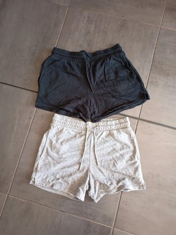 2 shorts femme taille s