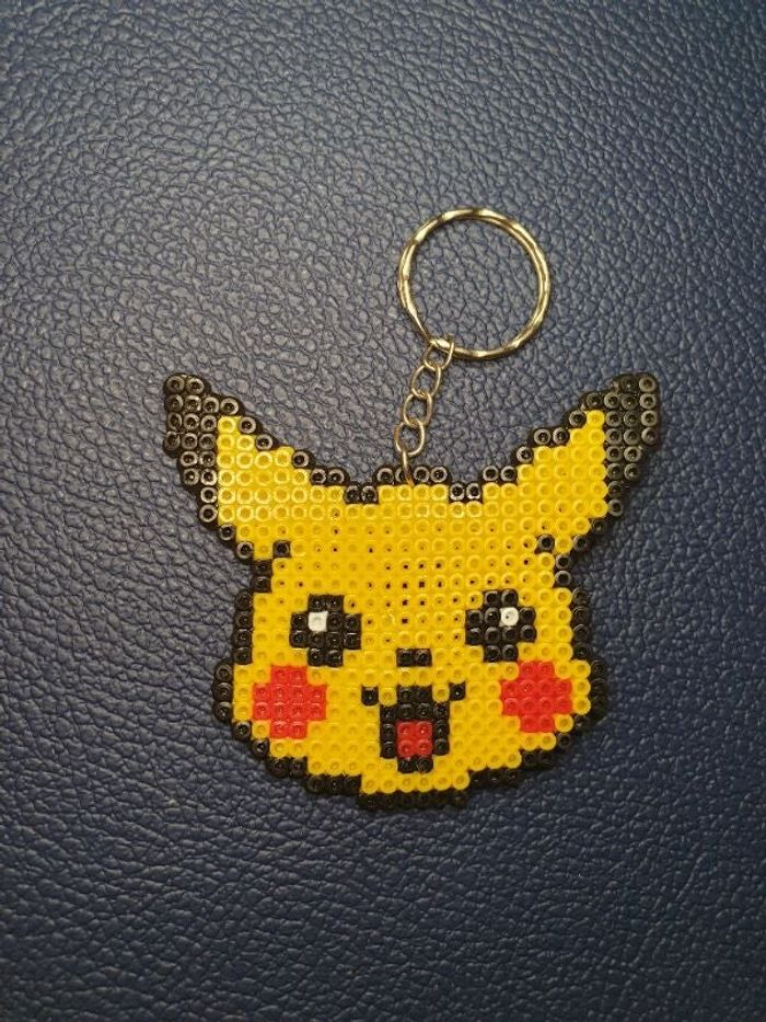 Porte-clés "Pikachu" perles hama