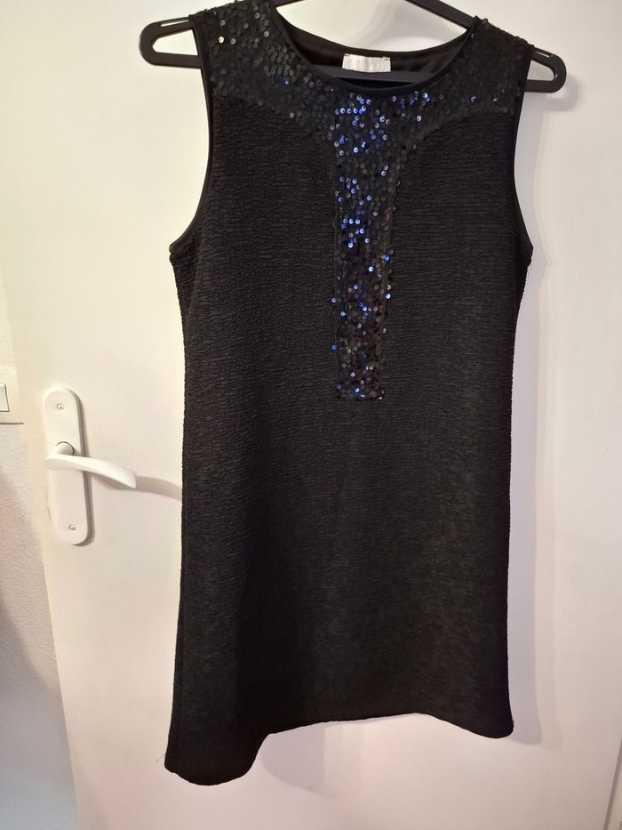 Robe noir sequin promod taille 38 en très bon état - photo numéro 9